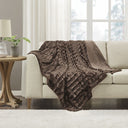 Duke - Long Throw - Brown - Madison Park - Throws - Elite Enclave Home