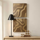 Golden Terrain - Wooden Wall Decor (Set of 2) - Brown / Gold - Uttermost - Wall Decor - Elite Enclave Home
