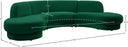 Rosa - Sectional - Meridian Furniture - Stationary Sectionals - Elite Enclave Home