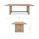 Madison - Dining Table - Light Brown - Moe's Home Collection - Dining Tables - Elite Enclave Home