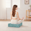 Azza - Square Floor Pillow Cushion - Aqua - Intelligent Design - Floor Pillows - Elite Enclave Home
