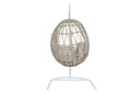 Dana - Rope Hanging Club Chair, With Self Welt - Linen Canvas