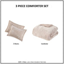 Mira - Crushed Velvet Sherpa Reversible Twin Comforter Set - Blush - Intelligent Design - Comforters & Sets - Elite Enclave Home