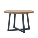 Reagan - Round Dining Table - Wheat / Slate - Chapel Hill - Dining Tables - Elite Enclave Home