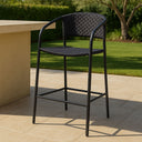 Zola - Outdoor Counter Chair - Dark Brown - Moe's Home Collection - Counter Height (24" - 27") - Elite Enclave Home