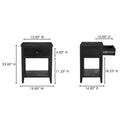 Corrine - Nightstand - Black - Moe's Home Collection - Accent Nightstands - Elite Enclave Home