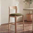 Oli - Counter Stool - Dark Green / Light Brown - Moe's Home Collection - Bar Height (28" - 30") - Elite Enclave Home