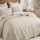 Quebec - Twin Reversible Bedspread Set - Cream