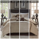 Dune - Queen - Piece Comforter (Set of 7) - Beige