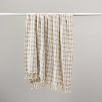 Sari - Throw 50 x 70 - Natural / Ivory