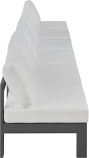 Nizuc - Outdoor Patio 6 Seat Armless Modular Sofa With Gray Frame - Meridian Furniture - Stationary Sectionals- Elite Enclave Home
