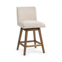 Ava - Swivel Counter Stool - Vanilla Oat - Classic Home - Counter Height (24" - 27") - Elite Enclave Home