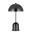 Desk Table Lamp With Half Dome Shade - Gunmetal Dark Gray
