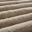 Jasmine - 3 Piece King Ultrasoft Ribbed Comforter Set - Taupe