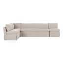 Fable - Slipcover Dining Banquette L - Shape Sectional - Beige - Moe's Home Collection - Stationary Sectionals - Elite Enclave Home
