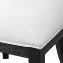 Idris - Armless Chair - White & Black