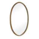 Ellis - Beaded Oval Mirror - Brass