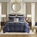 Galleria - Queen Comforter Set - Navy - Croscill Classics - Comforters & Sets - Elite Enclave Home