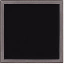 18" Square Glass Outdoor Side Table - Black / Dark Brown