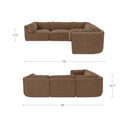 Matina - Classic L Modular Sectional - Taupe - Moe's Home Collection - Stationary Sectionals - Elite Enclave Home