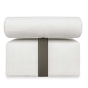 Bolster Back - Armless Outdoor Sofa - White