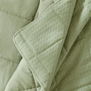 Mina - King/California King Waffle Weave Textured Quilt Set - Green - Comfort Spaces - Quilts & Shams - Elite Enclave Home