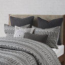 Rhea - King Duvet Cover Mini Set - Gray / Black