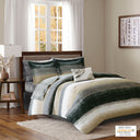 Saben - California King Complete Comforter And Sheet Set - Taupe