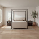 Viola - King Bed - Beige - Moe's Home Collection - Poster Beds - Elite Enclave Home
