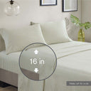 Jaxon - 5 Piece Twin Stripe Comforter Set With Bed Sheets - Green / Gray