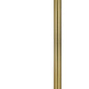 Tray Table Floor Lamp With White Drum Shade - Nickel - HomeRoots - Floor Lamps - Elite Enclave Home