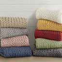 Chunky Double Knit - Handmade Throw - Blush - Madison Park - Throws - Elite Enclave Home