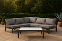 Nizuc - Outdoor Patio 5 Piece Modular Sectional With Gray Frame - Meridian Furniture - Stationary Sectionals- Elite Enclave Home