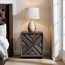 Barrett - Oak Cabinet - Dark Charcoal - Uttermost - Accent Cabinets - Elite Enclave Home