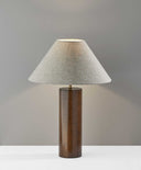 Wood Block Table Lamp - Canopy Walnut