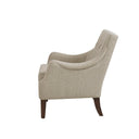 Qwen - Button Tufted Accent Chair - Beige - Madison Park - Accent Chairs - Elite Enclave Home