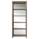 Delancey - Weathered Oak Etagere - Dark Brown