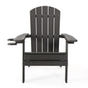 Heavy Duty Plastic Adirondack Chair - Black
