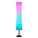 Color Changing LED White Column Smart Floor Lamp With Rectangular Shade - White - HomeRoots - Floor Lamps - Elite Enclave Home