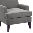 Colton - Track Arm Club Chair - Gray - Madison Park - Club Chairs - Elite Enclave Home