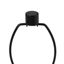 Metal And Acrylic Cylinder Table Lamp With Black Drum Shade - Black - HomeRoots - Table Lamps - Elite Enclave Home