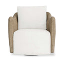 Sunset - Outdoor Swivel Lounge Chair - Oatmeal / Oyster White
