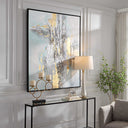 Mountain Mist - Hand Painted Canvas - Gray