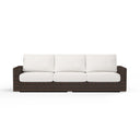 Montecito - Sofa, With Self Welt - Canvas Flax / Dark Brown