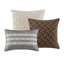 Prescott - 9 Piece King Oversized Duvet Style Comforter Set - Taupe