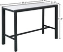 Nizuc - Outdoor Patio Rectangle Bar Table - Meridian Furniture - Bar Tables- Elite Enclave Home