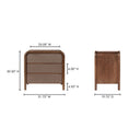 Rye - 3 Drawer Nightstand - Warm Brown - Moe's Home Collection - Accent Nightstands - Elite Enclave Home