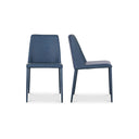 Nora - Vegan Leather Dining Chair (Set of 2) - Ocean Cavern Gray - Moe's Home Collection - Chair Sets - Elite Enclave Home