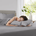 Cotton 144TC - California King Solid Sheet Set - Dark Gray - 510 Design - Bedding Sets - Elite Enclave Home