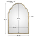 Brayden - Petite Arch Mirror - Silver